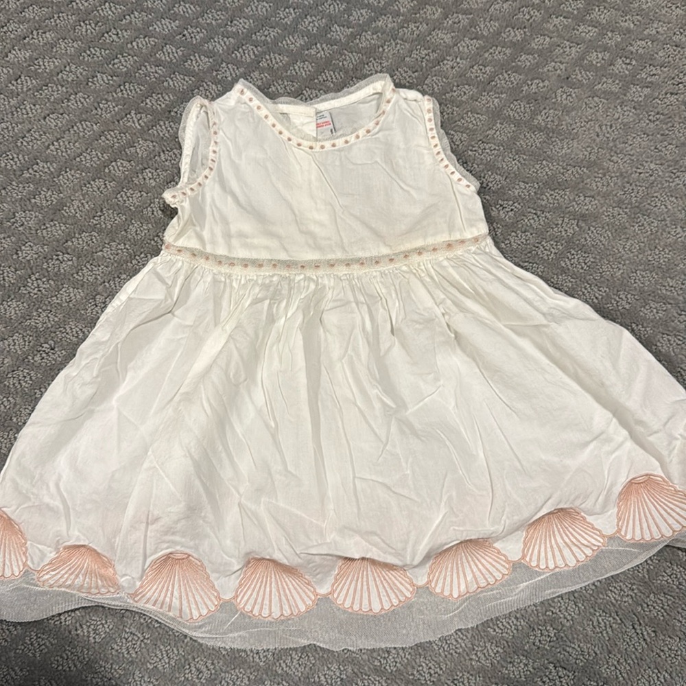 Stella McCartney baby dress with pink shells